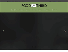 Tablet Screenshot of foodonthird.com